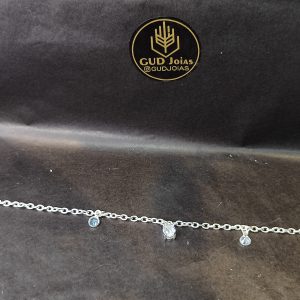 Pulseira Ponto de Luz Banho Triplo em Prata 950
