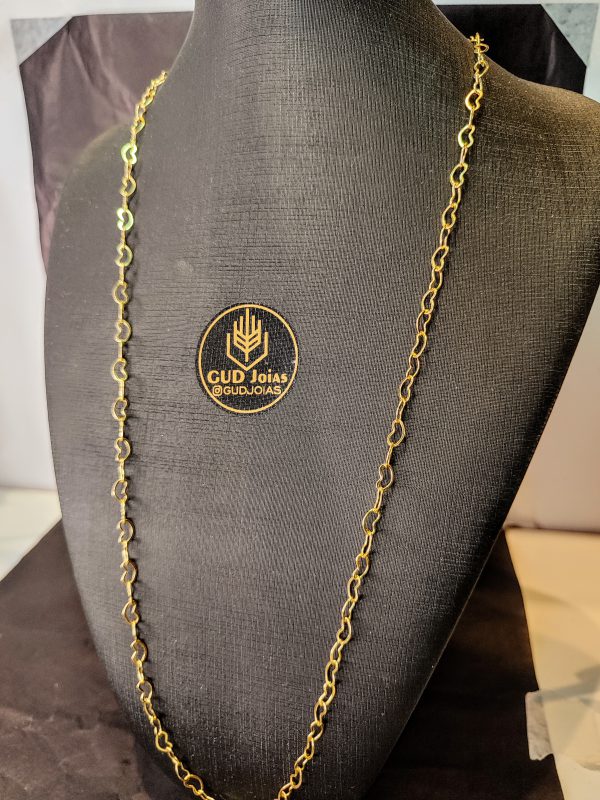 Colar Coração 6mm Banho Triplo em Ouro 18K - 70cm - Image 3